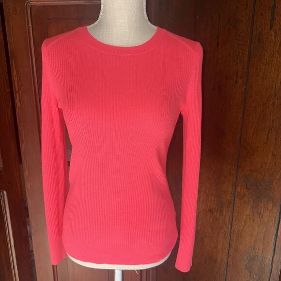 Womens Banana Republic Merino Wool Ribbed Knit Sweater Lightweight Stretch XS - Picture 1 of 4